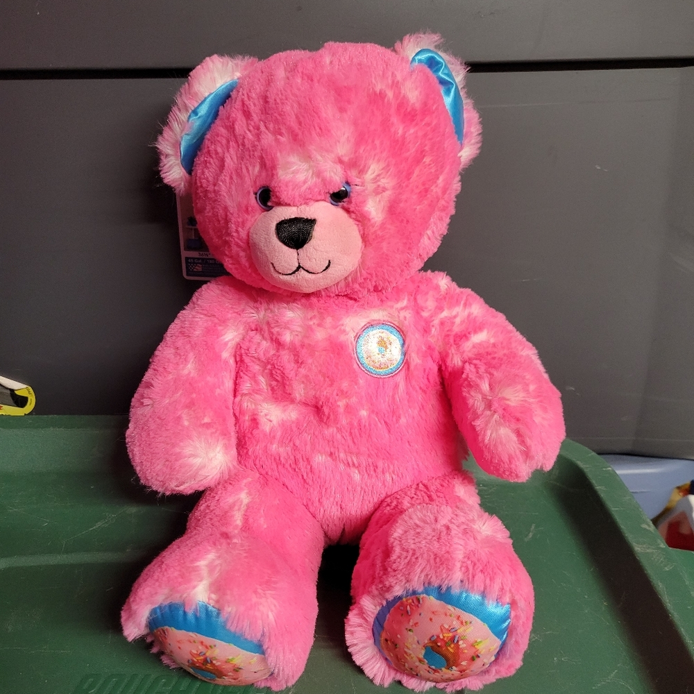 Build A Bear Pink Candy sprinkle Donut Bear